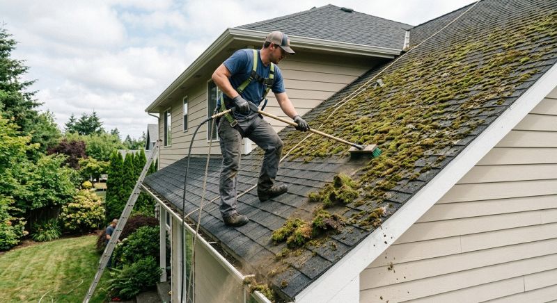 Cedar Roof Moss Removal Service